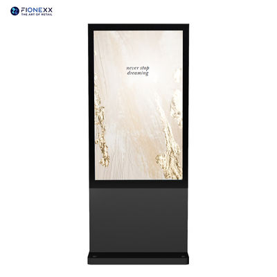 Καλή τιμή Οθόνη διαφήμισης εξωτερικού χώρου 49 ιντσών Μαύρη Android Fanless Vertical Digital Totem σε απευθείας σύνδεση