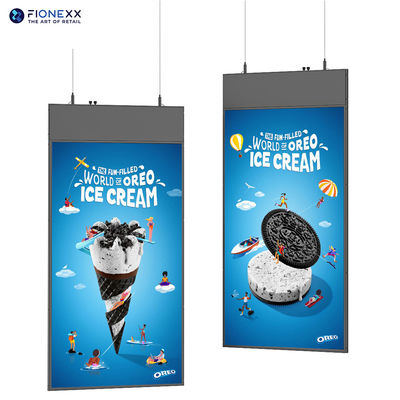 Καλή τιμή Οθόνη Κρεμαστή Διπλής Όψης Ultra Slim 43 ιντσών Οθόνες Υψηλής Ευκρίνειας που Χρησιμοποιούνται σε Καταστήματα και Σούπερ Μάρκετ σε απευθείας σύνδεση