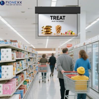 Καλή τιμή Οθόνη κρεμαστή διπλής όψης 43 ιντσών Ultra Slim Landscape Display με περιθώριο γυαλιού σε απευθείας σύνδεση