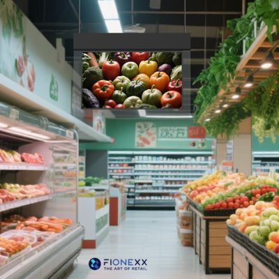 Καλή τιμή Εξαιρετικά λεπτή διπλής όψης κρεμαστή οθόνη οριζόντιας διάταξης με περιθώριο γυαλιού 700nits + 700nits Η κρεμαστή οθόνη υψηλής ευκρίνειας σε απευθείας σύνδεση