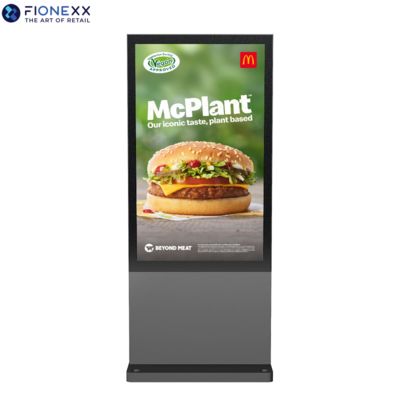 Καλή τιμή 65 ιντσών εμπορικές εξωτερικές οθόνες ψηφιακής σήμανσης πιστοποιημένες RoHS σε απευθείας σύνδεση