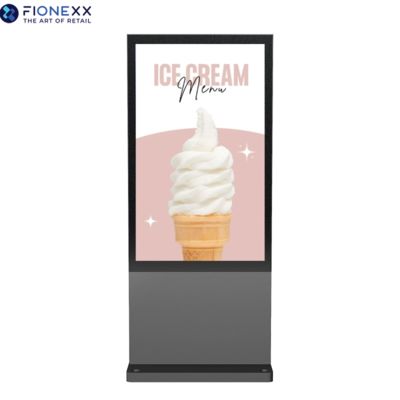 Καλή τιμή Οδική πλευρά 800-2500nits εξωτερικό ψηφιακό τοτέμ 75 ιντσών γκρι AD board σε απευθείας σύνδεση