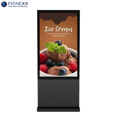 Καλή τιμή 55 ιντσών Μαύρο AD Board Εξωτερικό χωρίς ανεμιστήρα Ψηφιακό Τότεμ Εξωτερική Ανθεκτική Διαφημιστική οθόνη σε απευθείας σύνδεση