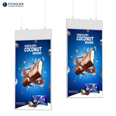 Καλή τιμή 55 ιντσών εσωτερική κρεμασμένη ψηφιακή σήμανση διπλής όψης 700 νιτση σήμανση οθόνη LCD σε απευθείας σύνδεση