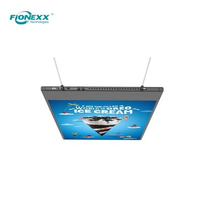 Καλή τιμή Διπλής όψης TFT LCD 1080p κρεμασμένη ψηφιακή σήμανση 43/49/55inch Μαύρο 700+700nits σε απευθείας σύνδεση