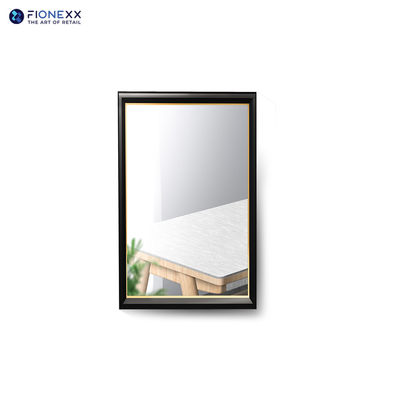 Καλή τιμή 32 ιντσών Χρυσό πλαίσιο καθρέφτης LCD οθόνη 700 νιτ καθρέφτης ψηφιακή σήμανση για ξενοδοχεία σε απευθείας σύνδεση