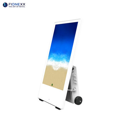 43 ιντσών εξωτερικές οθόνες LCD διαφήμισης 2000 νιτ φωτεινότητα και φορητή μπαταρία