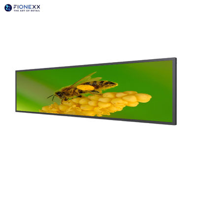 56.2 ιντσών Επεκτεινόμενη μπάρα LCD οθόνη 4K 500nits Ultra Wide Wall Mounted