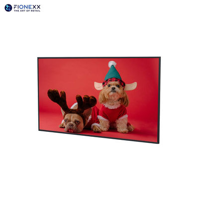 Μεταλλική πλάτη Shell QLED Touch Digital Menu Screen 4k Indoor Wall-Mounted LCD Advertising Machine για βέλτιστη εμφάνιση