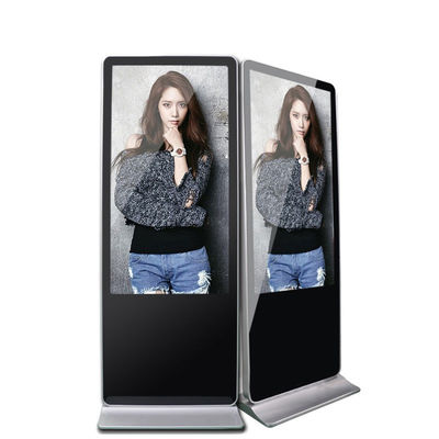 Ψηφιακή σήμανση οθόνης αφής LCD Totem Ad Display για διαφήμιση, υψηλής ανάλυσης 1920*1080, επιδαπέδια