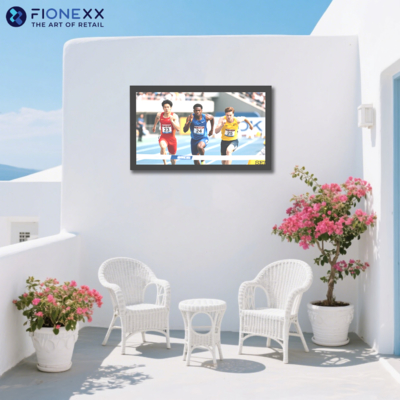 Αδιάβροχη τηλεόραση QLED Full Sun 2000nit 3500nits 4k τηλεόραση HD All Metal Housing IP65 IP66 Εξωτερική τηλεόραση με τηλεχειριστήριο