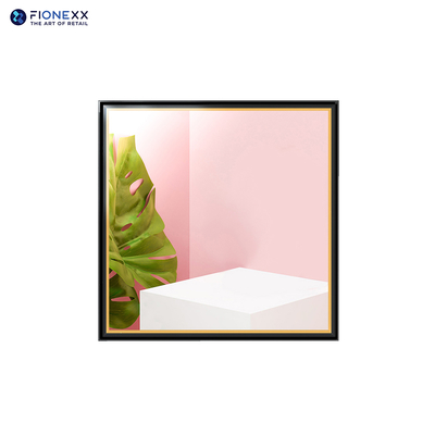 22 ιντσών τετραγωνική οθόνη LCD με καθρέφτη γυαλί μαύρο χρυσό πλαίσιο ψηφιακή σήμανση