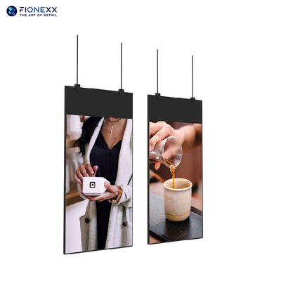Καλή τιμή OEM Διπλής όψης κρεμασμένη οθόνη LCD κάθετη ψηφιακή οθόνη 700nits σε απευθείας σύνδεση