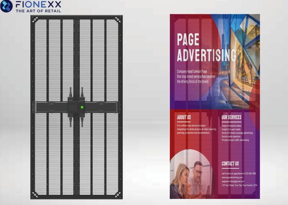 Καλή τιμή P5.9 P6.9 P10.4 GOB Ευέλικτη προσαρμογή Υπερ-ελαφρύ Εξαιρετική διάχυση θερμότητας IP65 Αδιάβροχο σχεδιασμό Φρέμα από ανθρακονήματα Υψηλής διαφάνειας LED Διαφανής οθόνη σε απευθείας σύνδεση