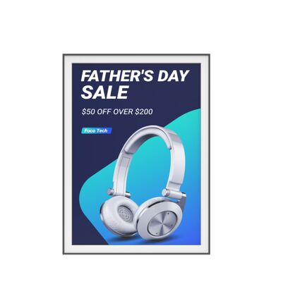 Εξαιρετικά Λεπτή Έγχρωμη Οθόνη E Ink Ευανάγνωστη στον Ήλιο Πινακίδα Καλωσορίσματος Ανακοίνωση Εκδήλωσης Οθόνη E Paper Διαφημιστική Πινακίδα